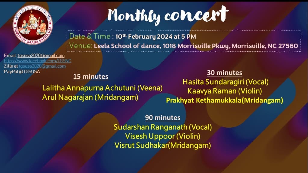 February 2024 Monthly Concert flyer 1