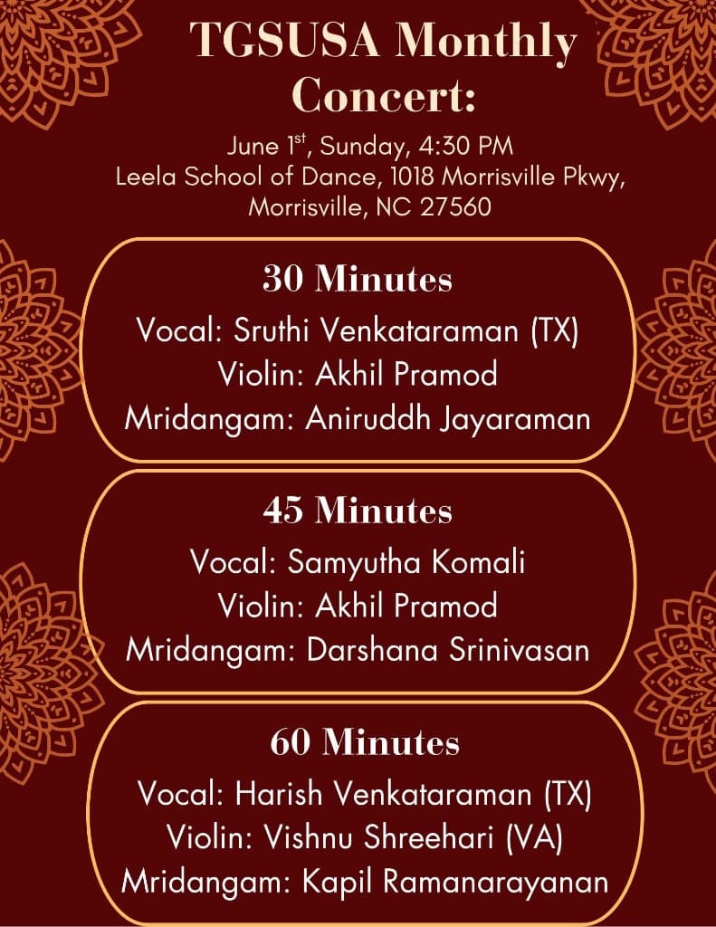 June 2025 Monthly Concert flyer 1