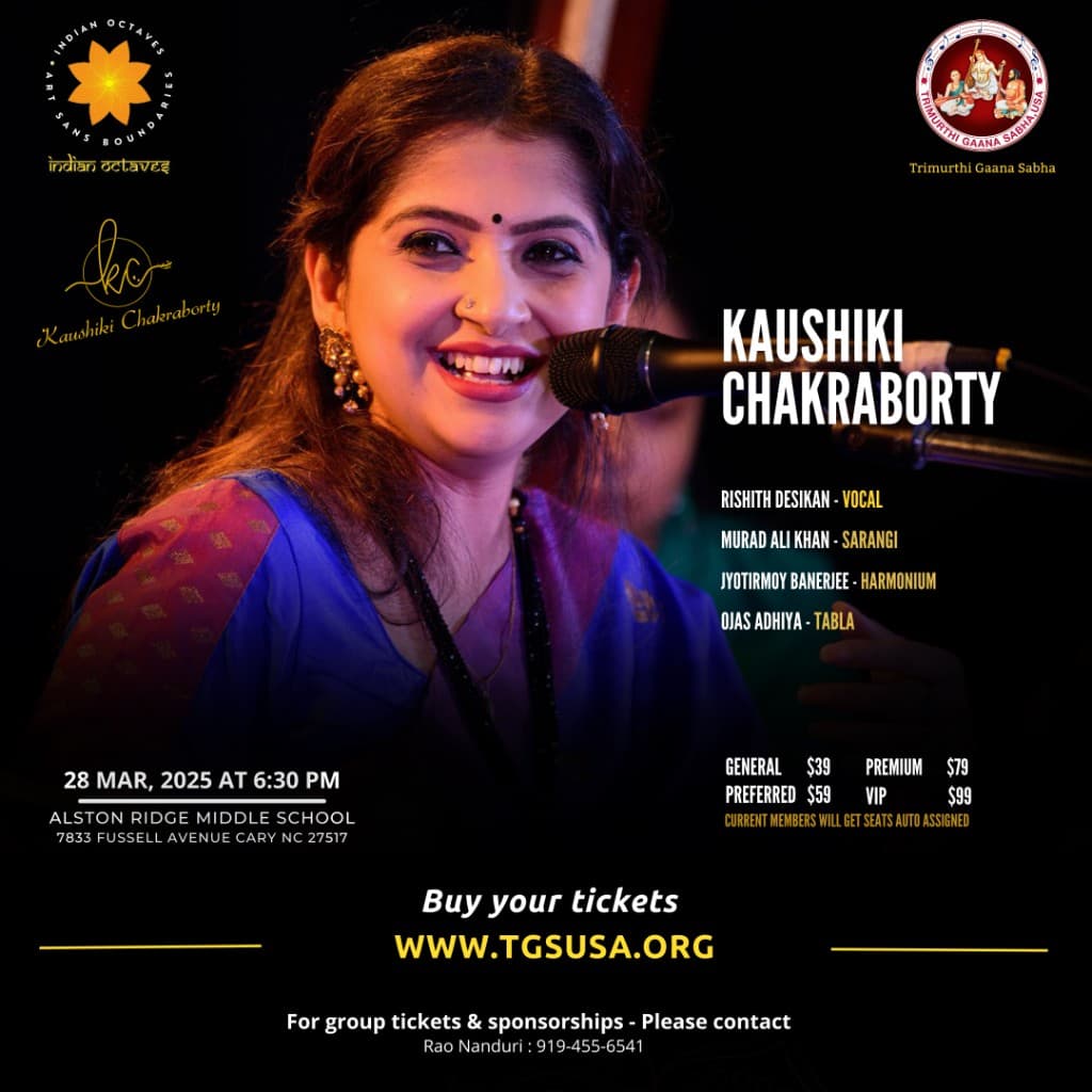 Kaushiki Chakraborty in Concert flyer 1
