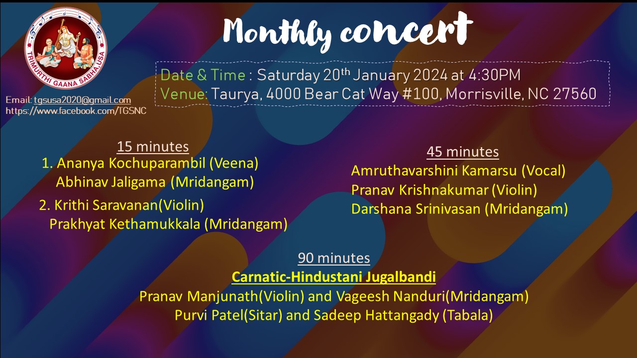 January 2024 Monthly Concert