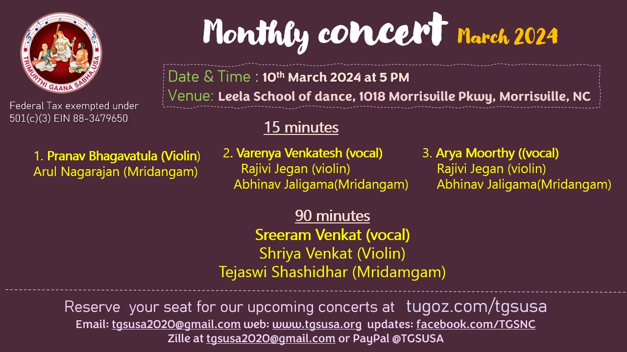 March 2024 Monthly Concert