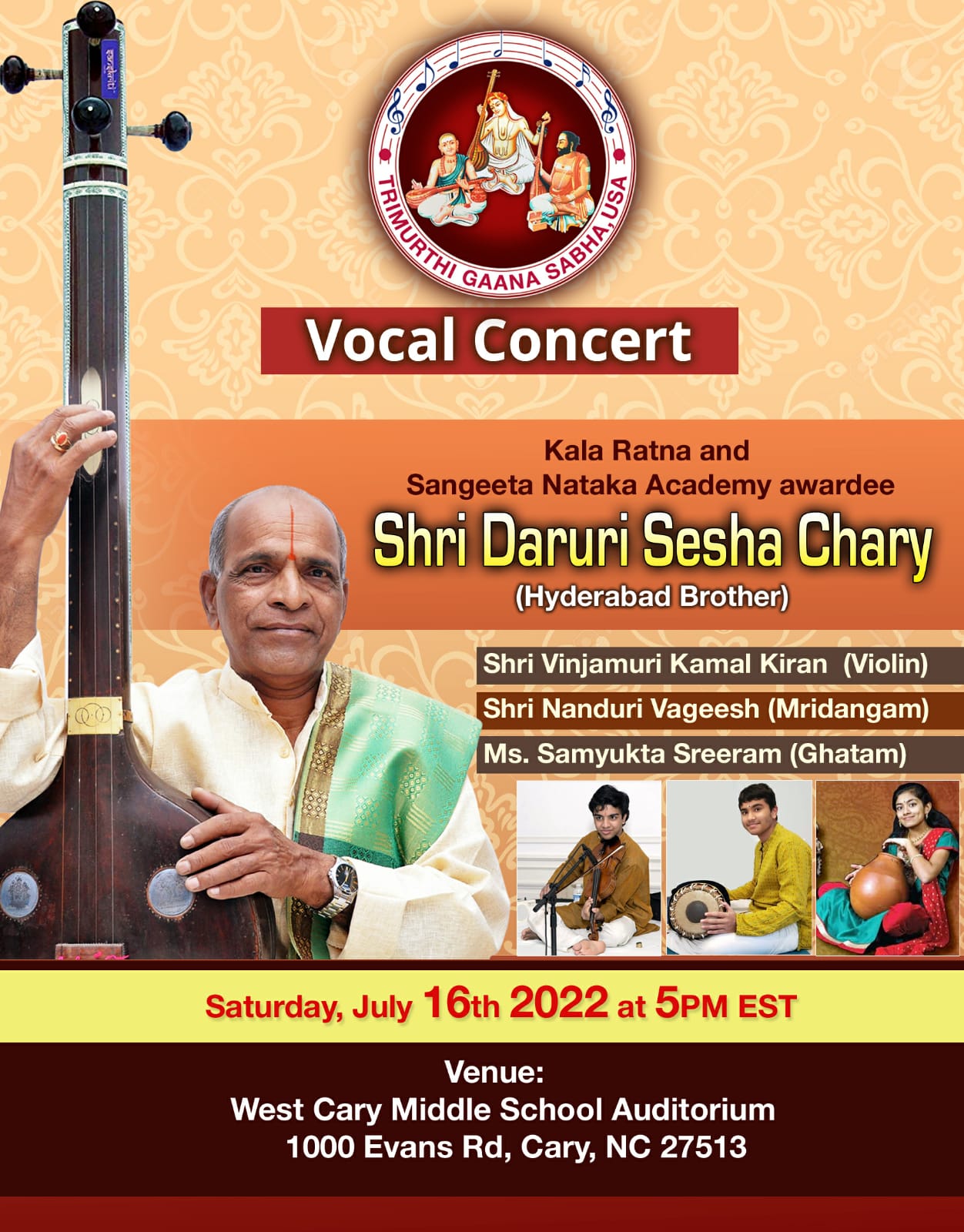 Shri Sesha Chary Vocal Concert