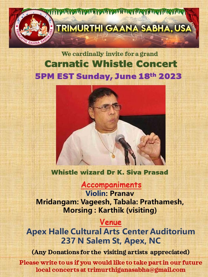 Carnatic Whistle Concert